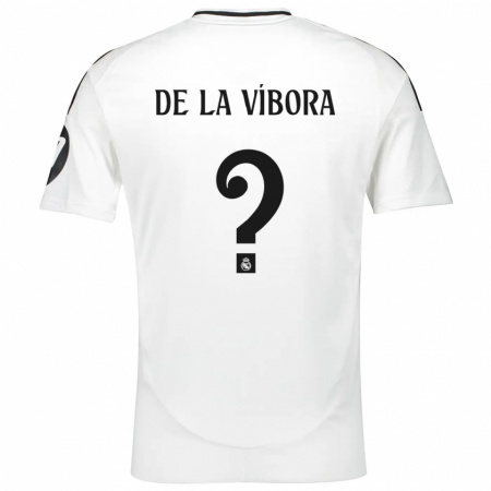 Kandiny Hombre Camiseta David De La Víbora #0 Blanco 1ª Equipación 2024/25 La Camisa Chile