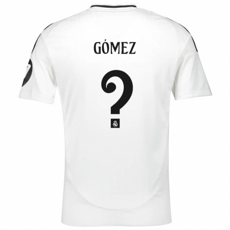 Kandiny Hombre Camiseta Aarón Gómez #0 Blanco 1ª Equipación 2024/25 La Camisa Chile