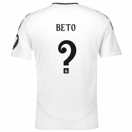 Kandiny Hombre Camiseta Beto Martínez #0 Blanco 1ª Equipación 2024/25 La Camisa Chile