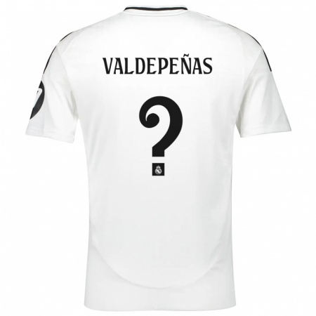 Kandiny Hombre Camiseta Víctor Valdepeñas #0 Blanco 1ª Equipación 2024/25 La Camisa Chile