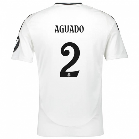 Kandiny Hombre Camiseta Lorenzo Aguado #2 Blanco 1ª Equipación 2024/25 La Camisa Chile