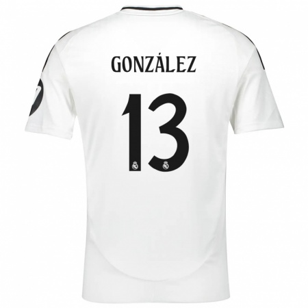 Kandiny Hombre Camiseta Fran González #13 Blanco 1ª Equipación 2024/25 La Camisa Chile