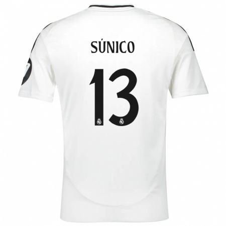 Kandiny Hombre Camiseta Guille Súnico #13 Blanco 1ª Equipación 2024/25 La Camisa Chile