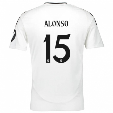 Kandiny Hombre Camiseta Borja Alonso #15 Blanco 1ª Equipación 2024/25 La Camisa Chile