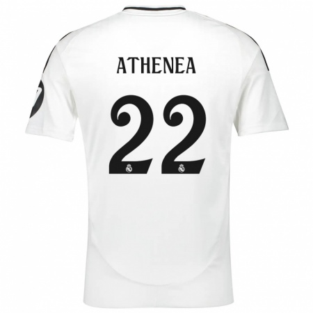 Kandiny Hombre Camiseta Athenea Del Castillo #22 Blanco 1ª Equipación 2024/25 La Camisa Chile