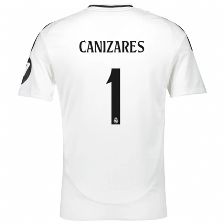 Kandiny Hombre Camiseta Lucas Cañizares #1 Blanco 1ª Equipación 2024/25 La Camisa Chile