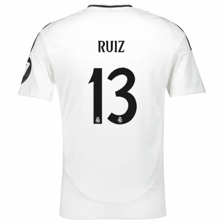 Kandiny Hombre Camiseta Guillermo Ruiz #13 Blanco 1ª Equipación 2024/25 La Camisa Chile