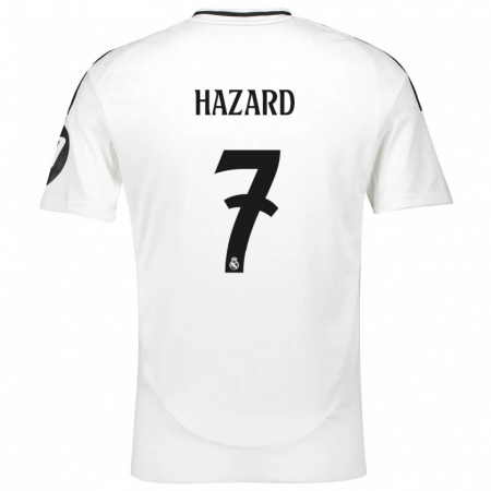 Kandiny Hombre Camiseta Eden Hazard #7 Blanco 1ª Equipación 2024/25 La Camisa Chile