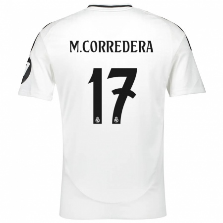 Kandiny Hombre Camiseta Marta Corredera #17 Blanco 1ª Equipación 2024/25 La Camisa Chile