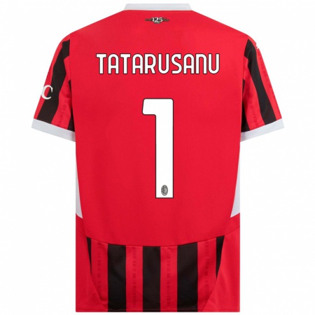 Kandiny Hombre Camiseta Ciprian Tatarusanu #1 Rojo Negro 1ª Equipación 2024/25 La Camisa Chile