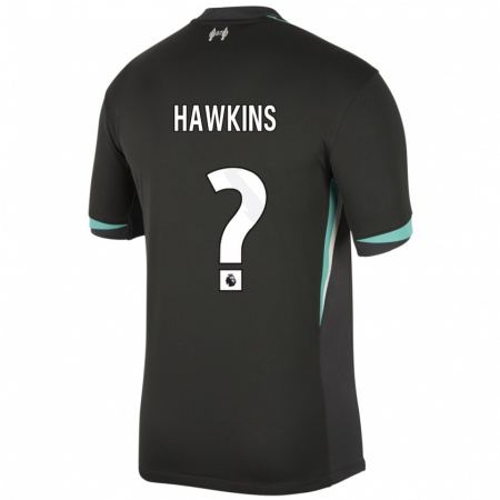 Kandiny Hombre Camiseta Max Hawkins #0 Negro Antracita Blanco 2ª Equipación 2024/25 La Camisa Chile