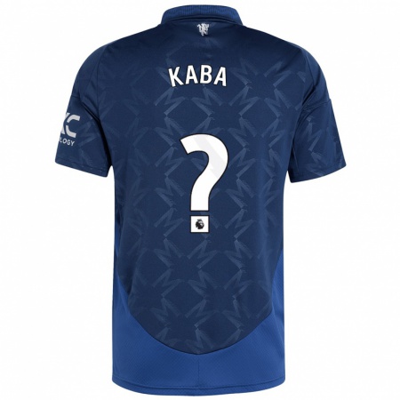 Kandiny Hombre Camiseta Sekou Kaba #0 Índigo 2ª Equipación 2024/25 La Camisa Chile