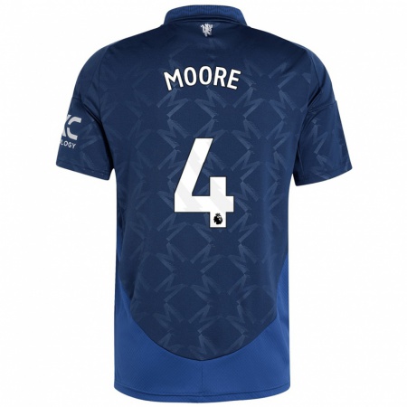 Kandiny Hombre Camiseta Jade Moore #4 Índigo 2ª Equipación 2024/25 La Camisa Chile