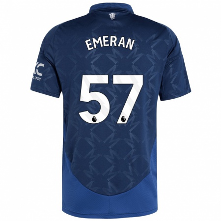 Kandiny Hombre Camiseta Noam Emeran #57 Índigo 2ª Equipación 2024/25 La Camisa Chile