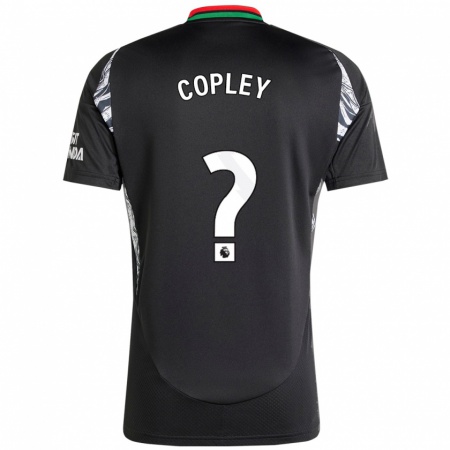 Kandiny Hombre Camiseta Louie Copley #0 Negro 2ª Equipación 2024/25 La Camisa Chile