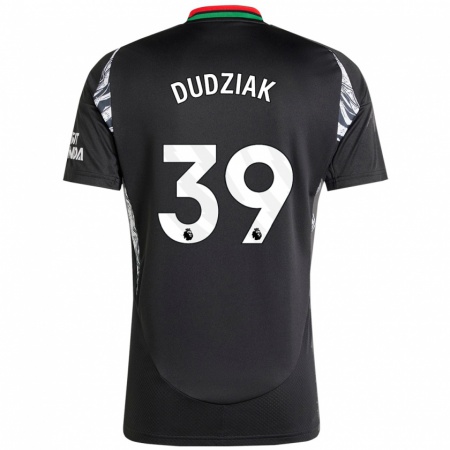 Kandiny Hombre Camiseta Harrison Dudziak #39 Negro 2ª Equipación 2024/25 La Camisa Chile