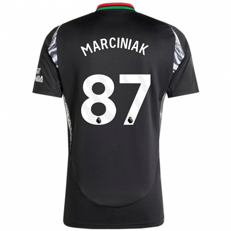 Kandiny Hombre Camiseta Alex Marciniak #87 Negro 2ª Equipación 2024/25 La Camisa Chile