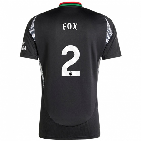 Kandiny Hombre Camiseta Emily Fox #2 Negro 2ª Equipación 2024/25 La Camisa Chile