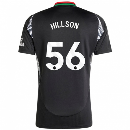 Kandiny Hombre Camiseta James Hillson #56 Negro 2ª Equipación 2024/25 La Camisa Chile