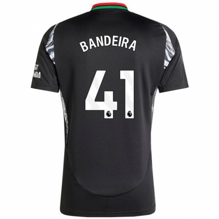 Kandiny Hombre Camiseta Mauro Bandeira #41 Negro 2ª Equipación 2024/25 La Camisa Chile