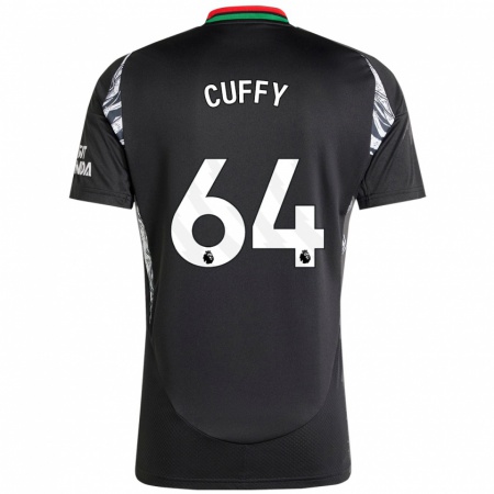 Kandiny Hombre Camiseta Brooke Norton Cuffy #64 Negro 2ª Equipación 2024/25 La Camisa Chile