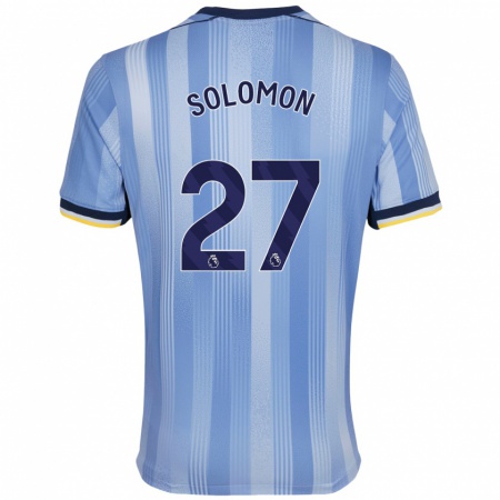 Kandiny Hombre Camiseta Manor Solomon #27 Azul Claro 2ª Equipación 2024/25 La Camisa Chile