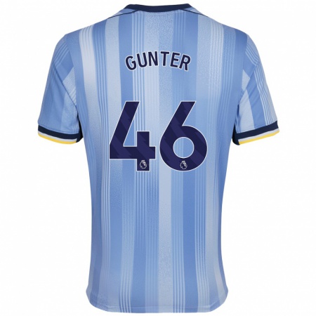 Kandiny Hombre Camiseta Luca Gunter #46 Azul Claro 2ª Equipación 2024/25 La Camisa Chile