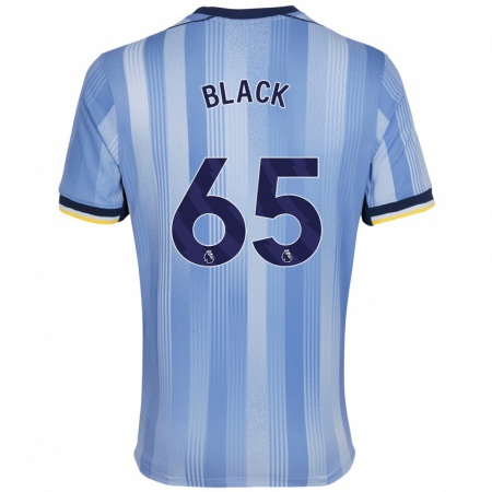 Kandiny Hombre Camiseta Leo Black #65 Azul Claro 2ª Equipación 2024/25 La Camisa Chile