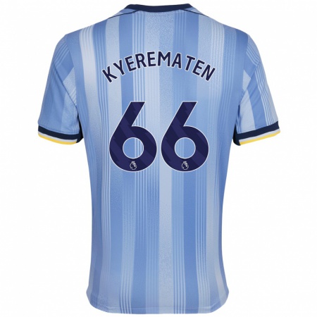 Kandiny Hombre Camiseta Rio Kyerematen #66 Azul Claro 2ª Equipación 2024/25 La Camisa Chile