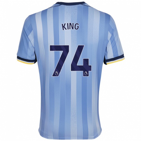 Kandiny Hombre Camiseta Maeson King #74 Azul Claro 2ª Equipación 2024/25 La Camisa Chile