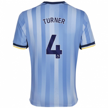 Kandiny Hombre Camiseta Amy Turner #4 Azul Claro 2ª Equipación 2024/25 La Camisa Chile