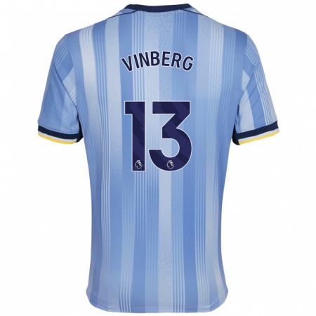 Kandiny Hombre Camiseta Matilda Vinberg #13 Azul Claro 2ª Equipación 2024/25 La Camisa Chile