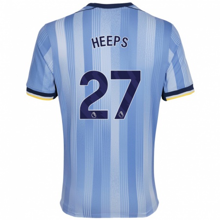 Kandiny Hombre Camiseta Eleanor Heeps #27 Azul Claro 2ª Equipación 2024/25 La Camisa Chile