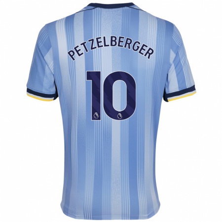 Kandiny Hombre Camiseta Ramona Petzelberger #10 Azul Claro 2ª Equipación 2024/25 La Camisa Chile