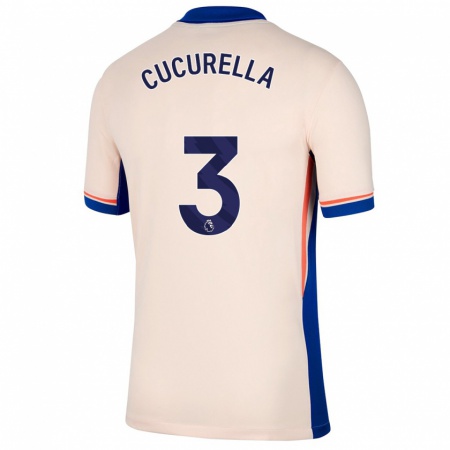 Kandiny Hombre Camiseta Marc Cucurella #3 Beige Claro 2ª Equipación 2024/25 La Camisa Chile