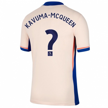 Kandiny Hombre Camiseta Ryan Kavuma-Mcqueen #0 Beige Claro 2ª Equipación 2024/25 La Camisa Chile