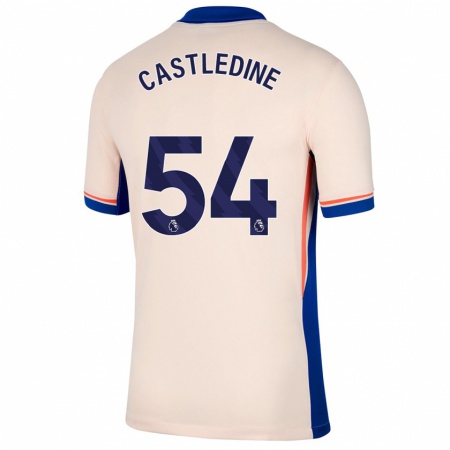 Kandiny Hombre Camiseta Leo Castledine #54 Beige Claro 2ª Equipación 2024/25 La Camisa Chile