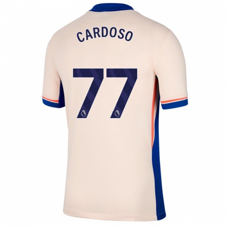 Kandiny Hombre Camiseta Leo Cardoso #77 Beige Claro 2ª Equipación 2024/25 La Camisa Chile