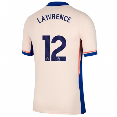 Kandiny Hombre Camiseta Ashley Lawrence #12 Beige Claro 2ª Equipación 2024/25 La Camisa Chile