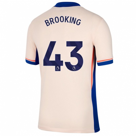 Kandiny Hombre Camiseta Josh Brooking #43 Beige Claro 2ª Equipación 2024/25 La Camisa Chile