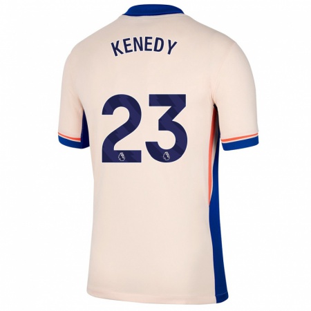 Kandiny Hombre Camiseta Robert Kenedy #23 Beige Claro 2ª Equipación 2024/25 La Camisa Chile