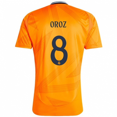 Kandiny Hombre Camiseta Maite Oroz #8 Naranja 2ª Equipación 2024/25 La Camisa Chile