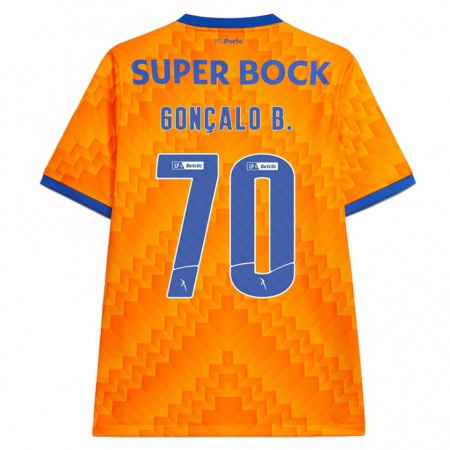 Kandiny Hombre Camiseta Gonçalo Borges #70 Naranja 2ª Equipación 2024/25 La Camisa Chile