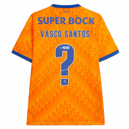 Kandiny Hombre Camiseta Vasco Santos #0 Naranja 2ª Equipación 2024/25 La Camisa Chile