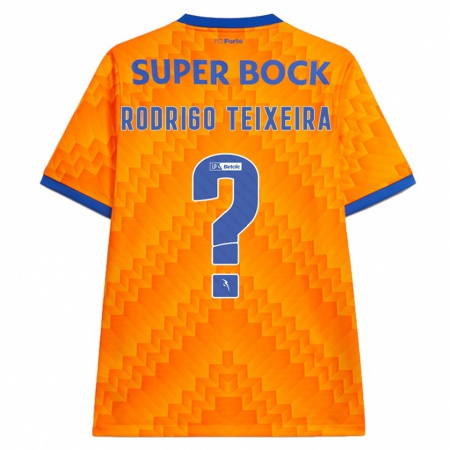 Kandiny Hombre Camiseta Rodrigo Teixeira #0 Naranja 2ª Equipación 2024/25 La Camisa Chile