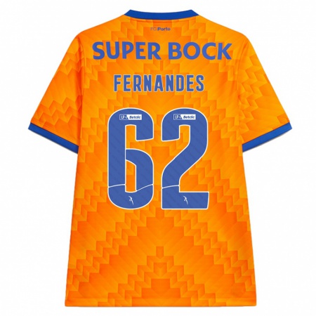 Kandiny Hombre Camiseta Rodrigo Fernandes #62 Naranja 2ª Equipación 2024/25 La Camisa Chile