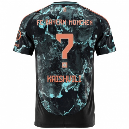 Kandiny Hombre Camiseta Jamal Kaishvili #0 Negro 2ª Equipación 2024/25 La Camisa Chile