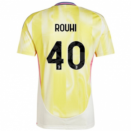 Kandiny Hombre Camiseta Jonas Rouhi #40 Amarillo Solar 2ª Equipación 2024/25 La Camisa Chile