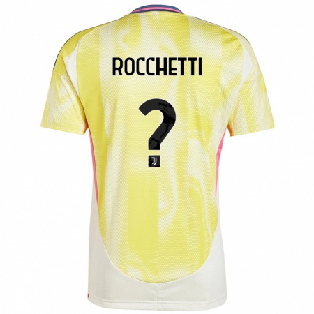 Kandiny Hombre Camiseta Edoardo Rocchetti #0 Amarillo Solar 2ª Equipación 2024/25 La Camisa Chile