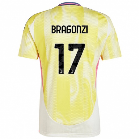 Kandiny Hombre Camiseta Asia Bragonzi #17 Amarillo Solar 2ª Equipación 2024/25 La Camisa Chile